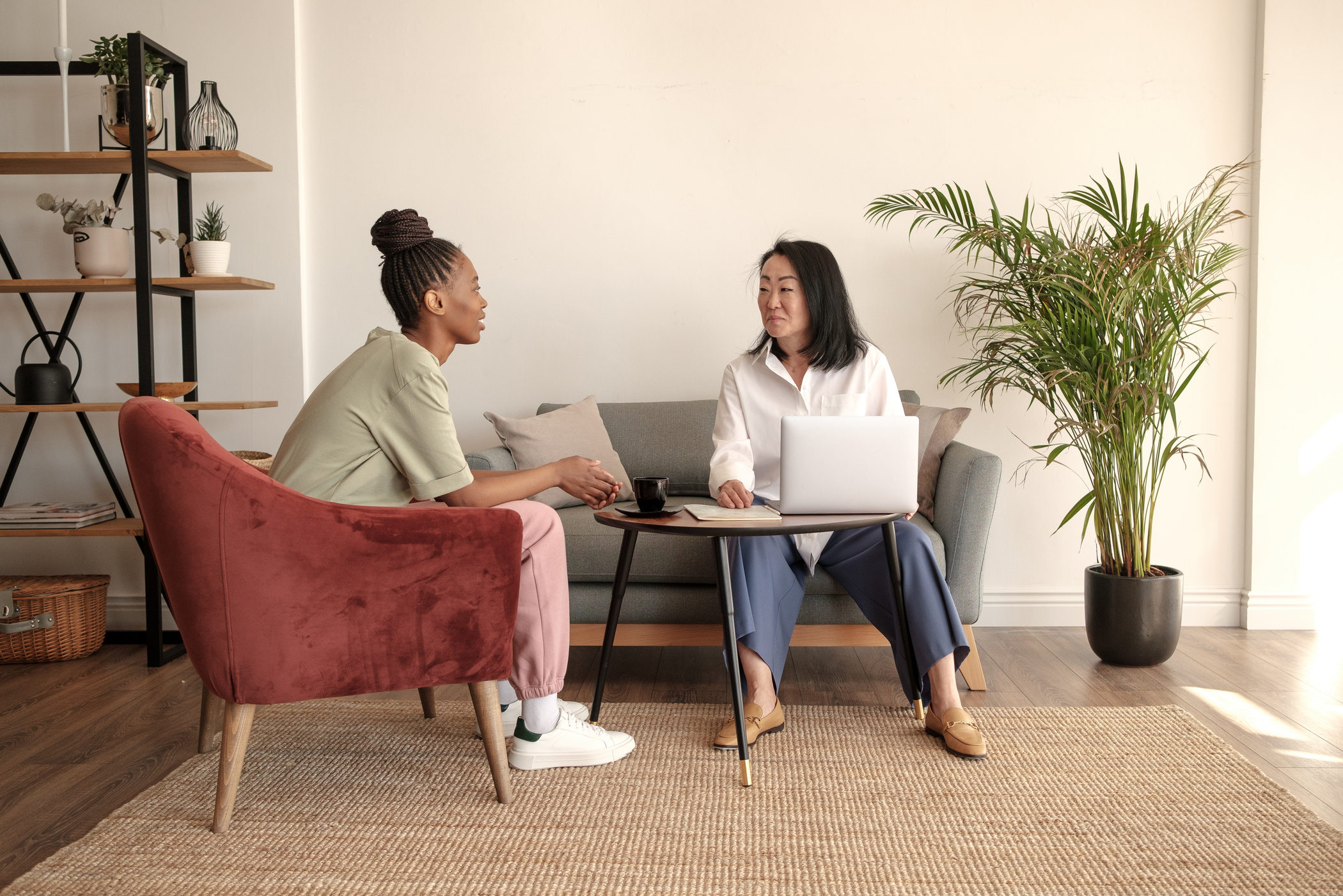 Young Woman on a Session with Her Therapist