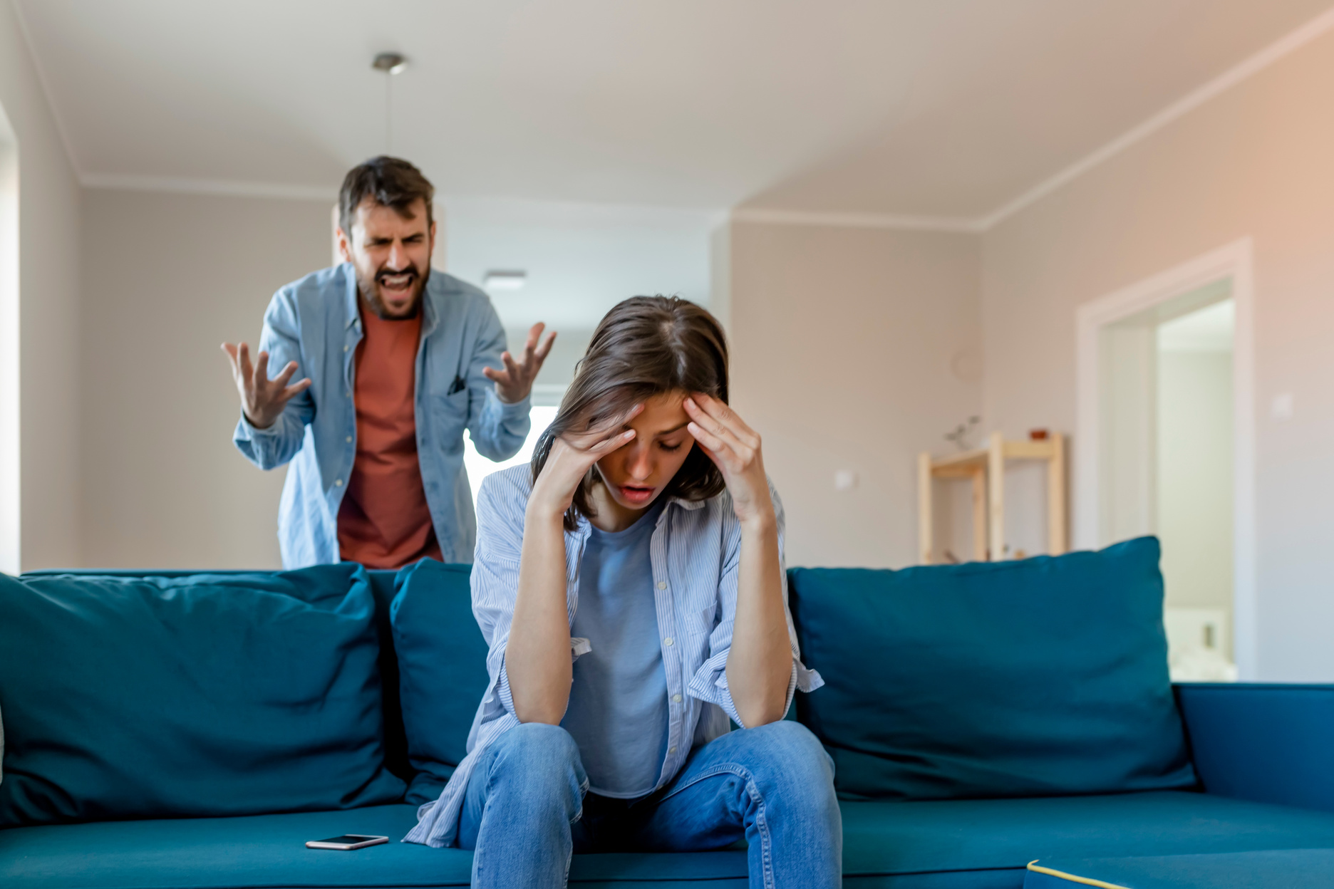 Angry Couple Having an Argument